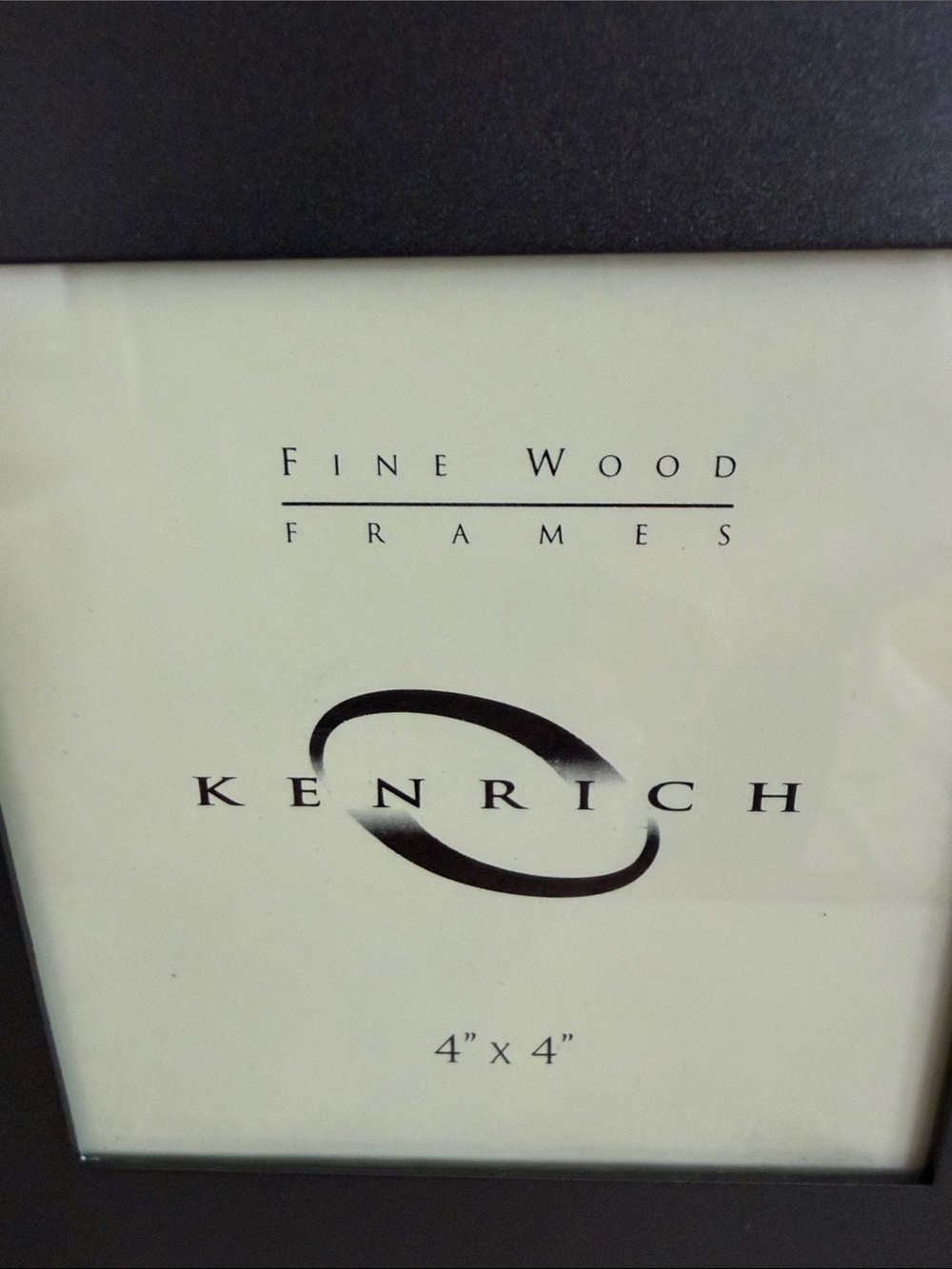 Enrich Black Metal Tabletop Picture Frame - 4x4 Display - Picture 2 of 4